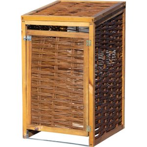 dobar Holz-Mülltonnenbox 60 x 80 x 115 cm braun dobar Holz-Mülltonnenbox 60 x 80 x 115 cm braun
