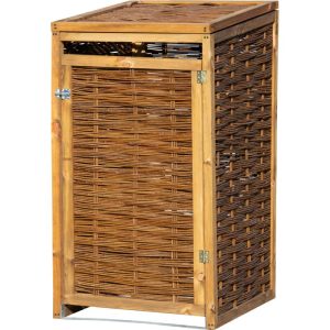 dobar Holz-Mülltonnenbox 70 x 83 x 132 cm braun dobar Holz-Mülltonnenbox 70 x 83 x 132 cm braun
