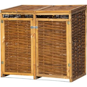 dobar Holz-Mülltonnenbox 137 x 83 x 132 cm braun dobar Holz-Mülltonnenbox 137 x 83 x 132 cm braun