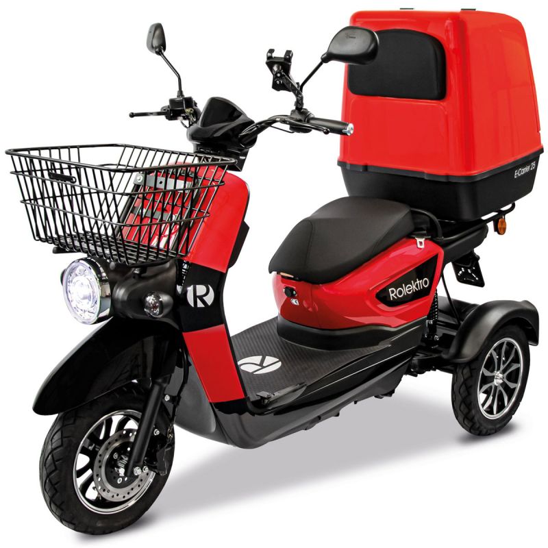 Rolektro E-Carrier „25 V.3“ Rot, mit Koffer
