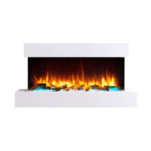Richen Elektro-Wandkamin „Ignis“ 57,3x110x25 cm, Weiß Richen Elektro-Wandkamin „Ignis“ 57,3x110x25 cm, Weiß