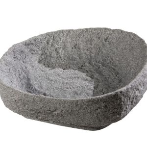 GreenLife Pflanzschale für den Dekor-Regenspeicher „Hinkelstein“, granitgrau GreenLife Pflanzschale für den Dekor-Regenspeicher „Hinkelstein“, granitgrau