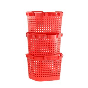 GreenLife Uni-Korb 25 kg 3 Stück drehstapelbar rot GreenLife Uni-Korb 25 kg 3 Stück drehstapelbar rot