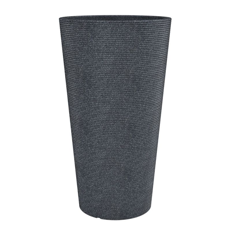 Scheurich Pflanzgefäß Coneo High BxHxT 28,5 x 55 x 28,5 cm Schwarz-Granit