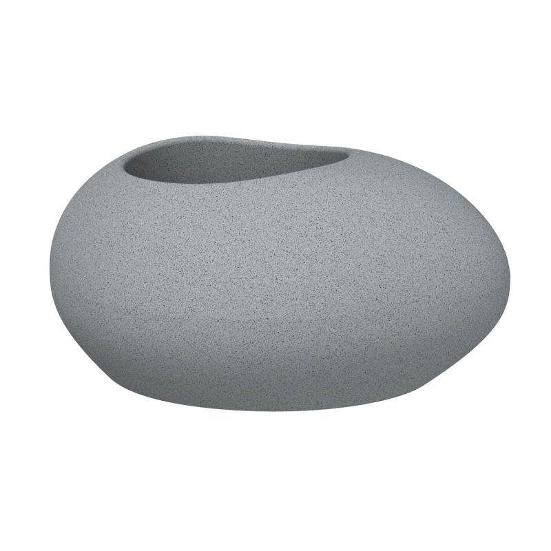 Scheurich Pflanzgefäß Flow 48 cm kieselförmig Stony Grey