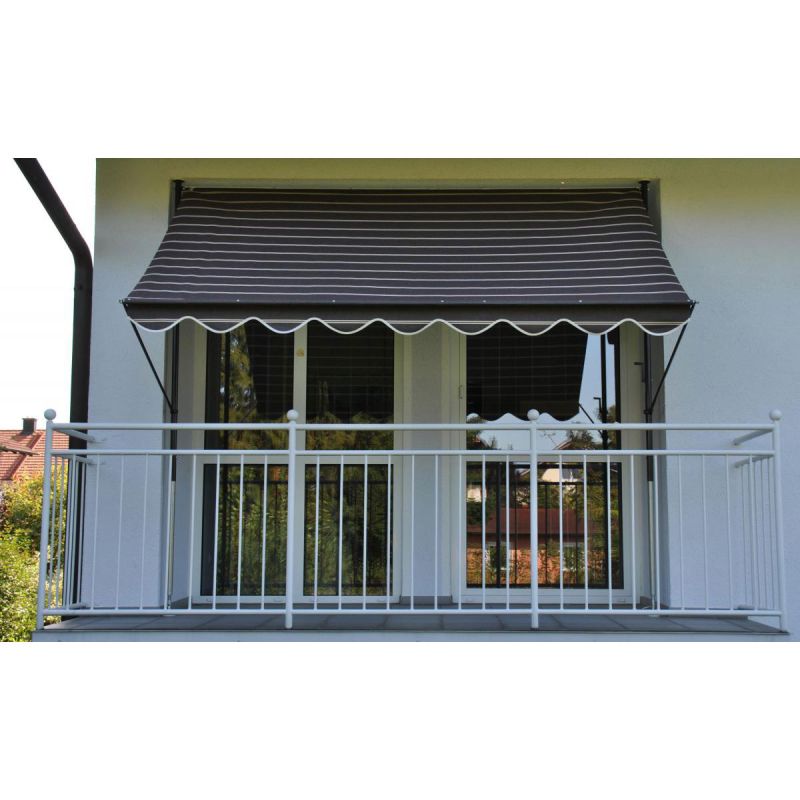 Angerer Freizeitmöbel GmbH Klemmmarkise braun/creme, 350 cm