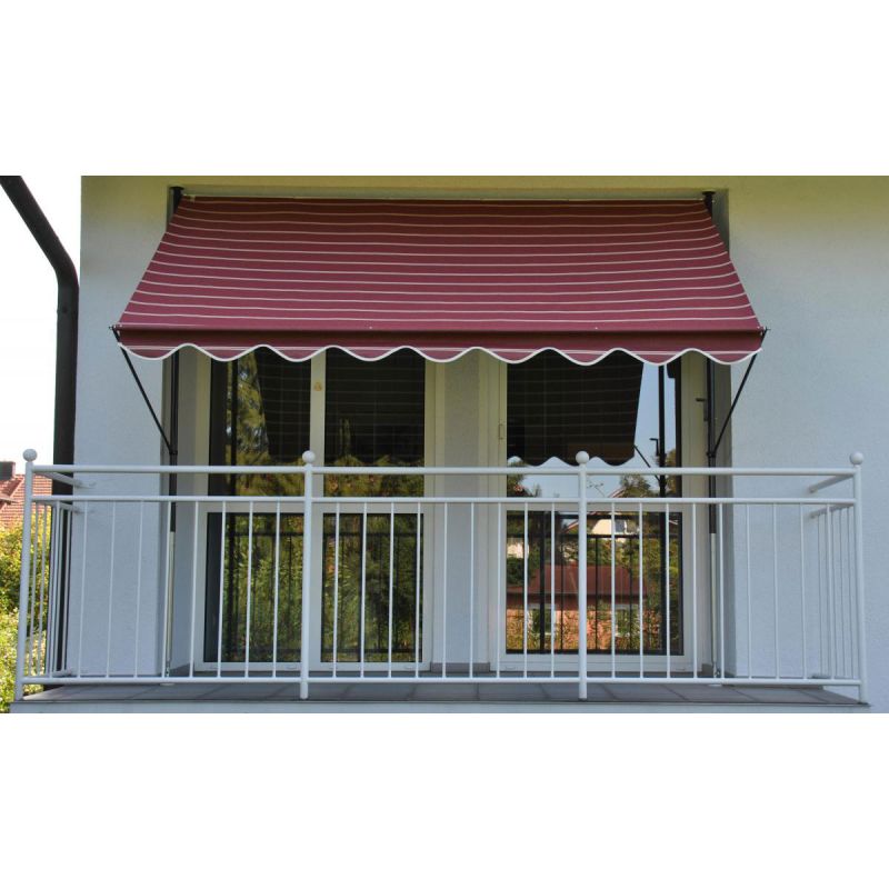 Angerer Freizeitmöbel GmbH Klemmmarkise bordeaux/creme, 200 cm