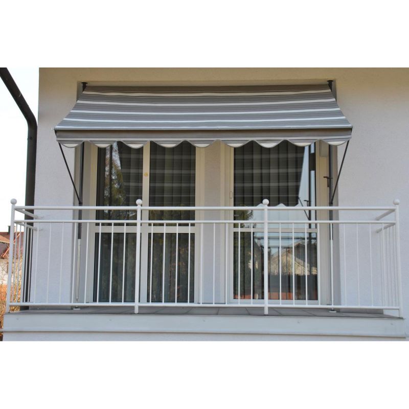 Angerer Freizeitmöbel GmbH Klemmmarkise grau gestreift, 350 cm