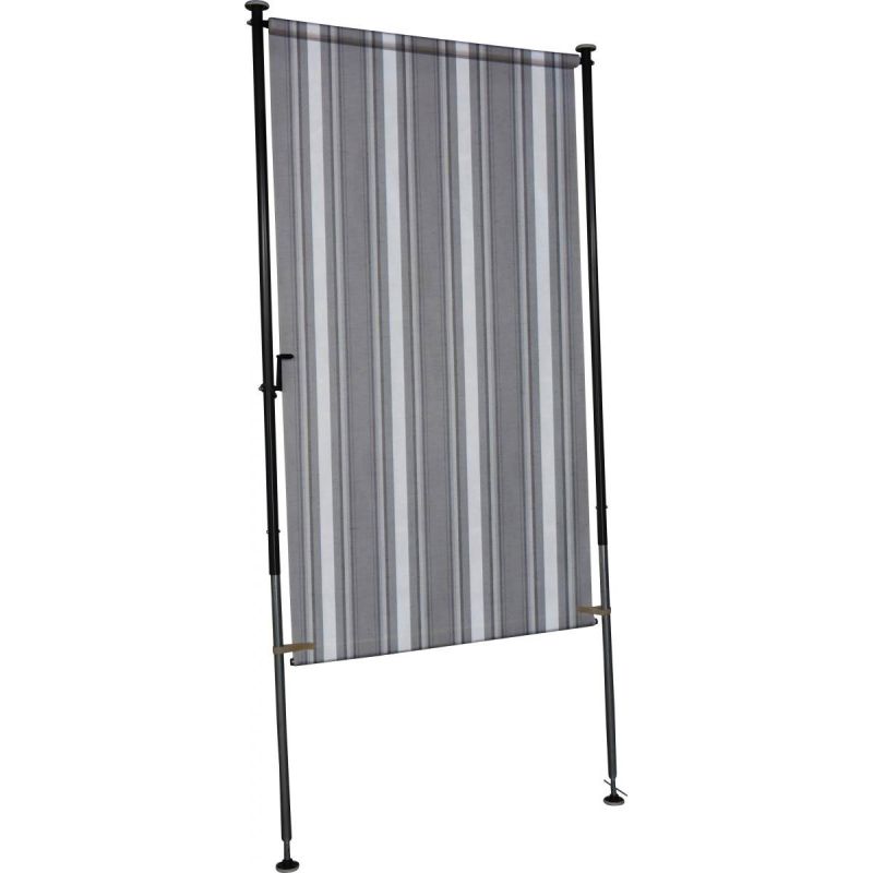 Angerer Freizeitmöbel GmbH Balkonsichtschutz grau gestreift, 150 cm
