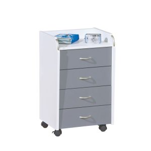 Inter Link Rollcontainer „Printi“, weiss-grau Inter Link Rollcontainer „Printi“, weiss-grau