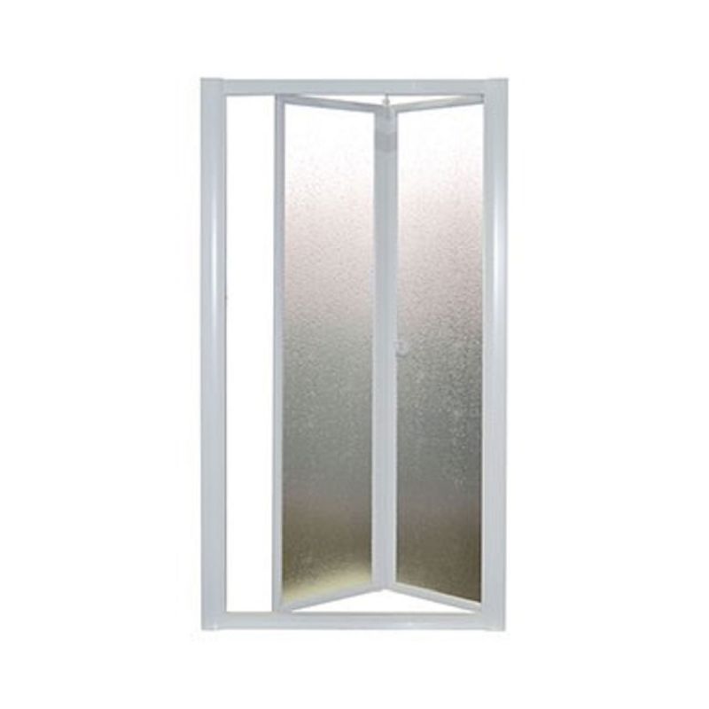 FORTE Nischendusche „Domino“ Klappsystem aus Acrylglas 97 - 102 cm