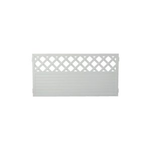 Ideenwelt T&J Zaunserie LIGHTLINE Ranki 180 x 90 cm Füllung weiß / Rahmen weiß Ideenwelt T&J Zaunserie LIGHTLINE Ranki 180 x 90 cm Füllung weiß / Rahmen weiß