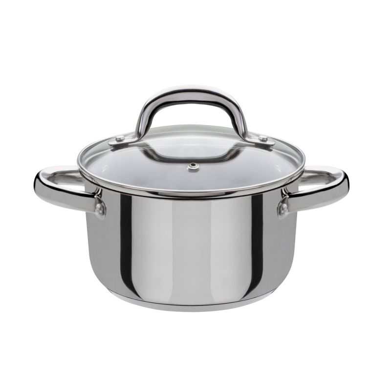 GSW Fleischtopf Montreal mit Glasdeckel 16cm 1,8L