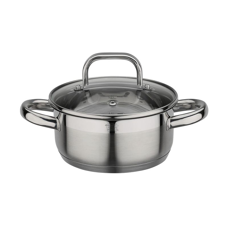 GSW Bratentopf FOGO mit Glasdeckel 16cm