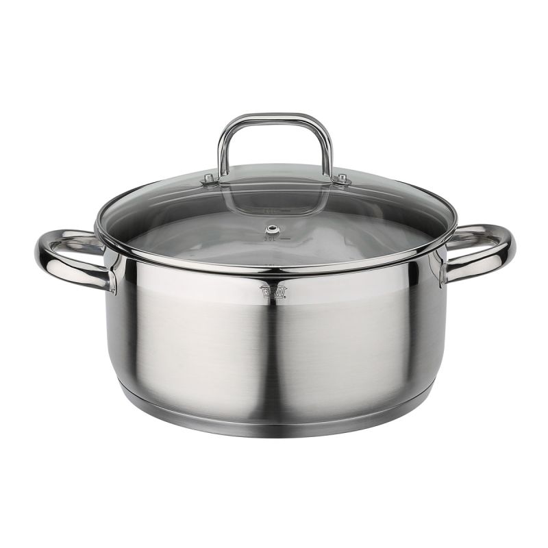 GSW Bratentopf FOGO mit Glasdeckel 24cm