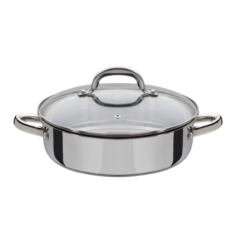 GSW Servierpfanne Montreal mit Glasdeckel 24cm 2,8L