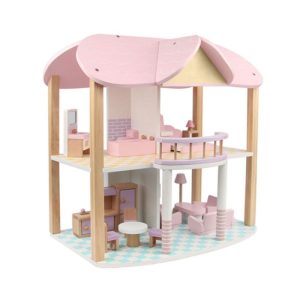 Coemo Puppenhaus Sandy möbliert Holz 2 Etagen Coemo Puppenhaus Sandy möbliert Holz 2 Etagen