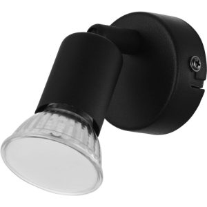 Eglo LED-Wandleuchte „Buzz“, schwarz Eglo LED-Wandleuchte „Buzz“, schwarz