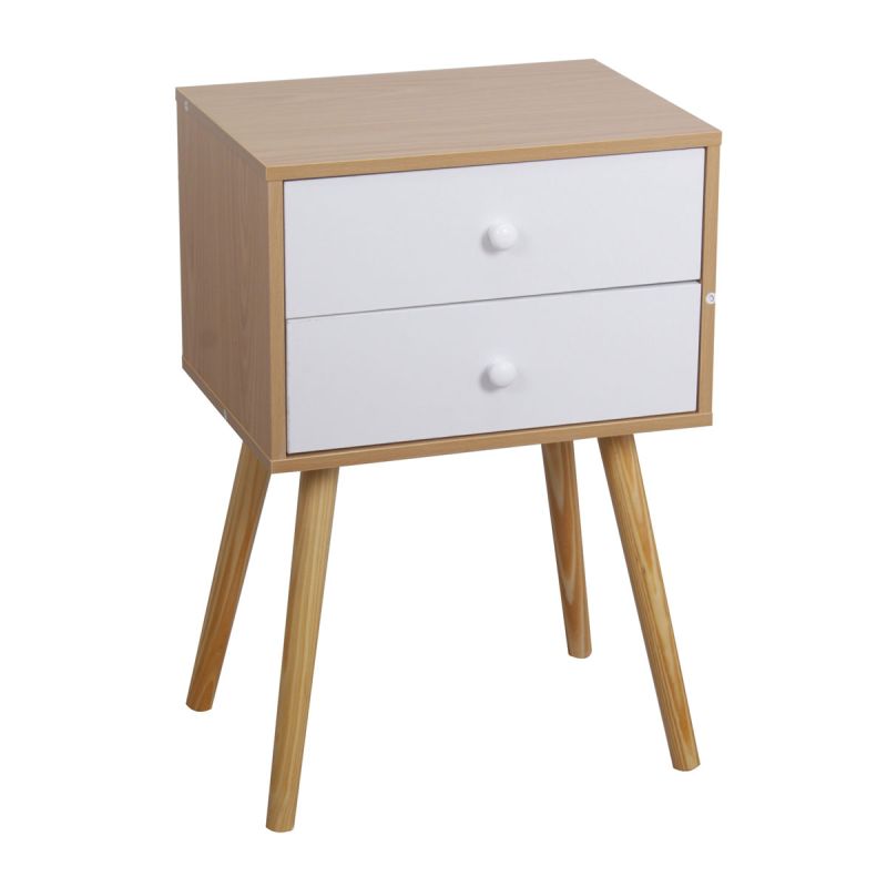 HappyHome Nachttisch mit 2 Schubladen