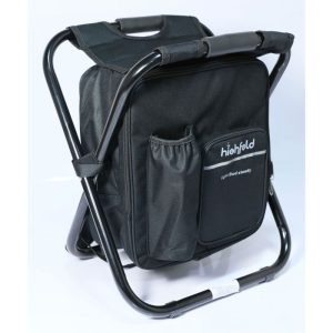 highfeld 3 in 1 Camping Stuhl mit Rucksack und Kühltasche black highfeld 3 in 1 Camping Stuhl mit Rucksack und Kühltasche black