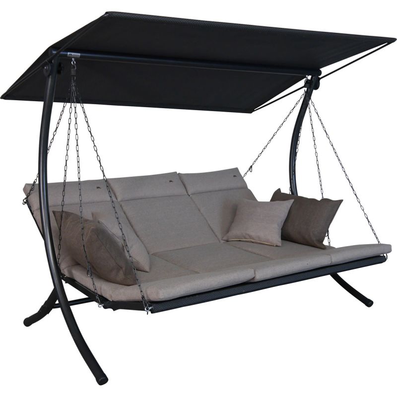Angerer Freizeitmöbel GmbH Hollywoodschaukel Swing 3-Sitzer Smart sand