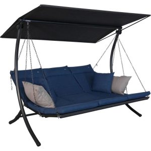Angerer Freizeitmöbel GmbH Hollywoodschaukel Swing 3-Sitzer Smart denim Angerer Freizeitmöbel GmbH Hollywoodschaukel Swing 3-Sitzer Smart denim