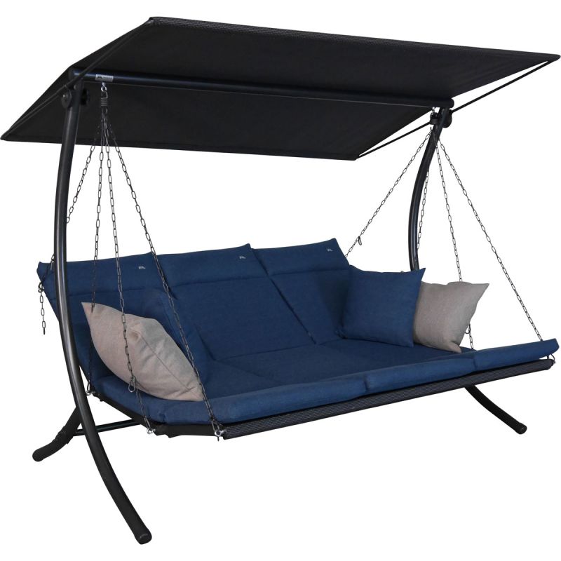 Angerer Freizeitmöbel GmbH Hollywoodschaukel Swing 3-Sitzer Smart denim