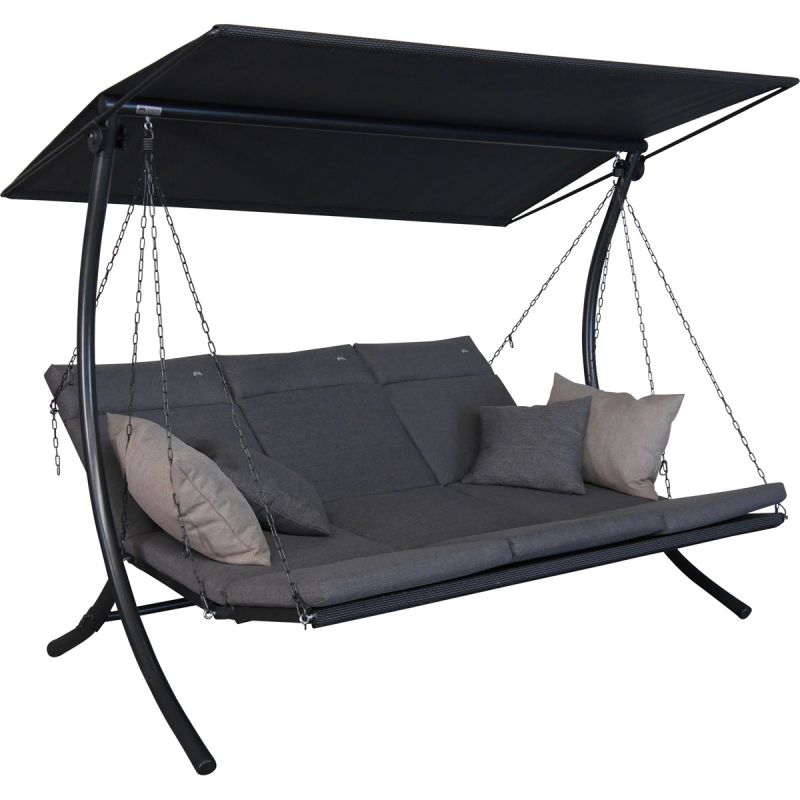Angerer Freizeitmöbel GmbH Hollywoodschaukel Swing 3-Sitzer Smart stone