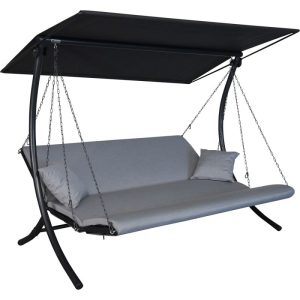 Angerer Freizeitmöbel GmbH Hollywoodschaukel Swing 3-Sitzer Zip granit Angerer Freizeitmöbel GmbH Hollywoodschaukel Swing 3-Sitzer Zip granit