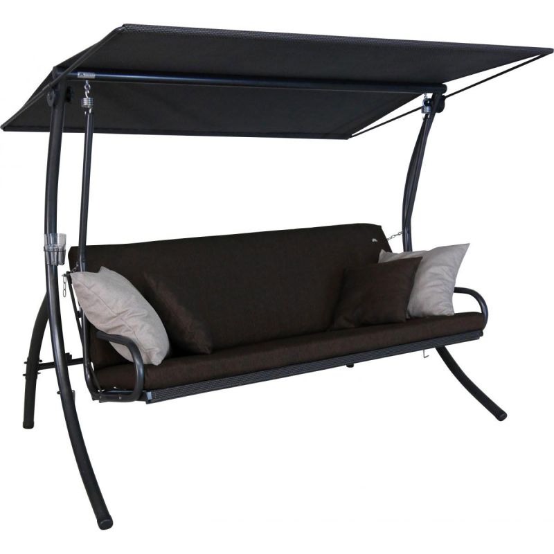 Angerer Freizeitmöbel GmbH Hollywoodschaukel 3-Sitzer Elegance Smart coffee