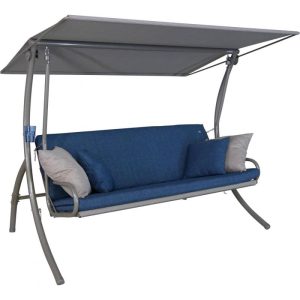 Angerer Freizeitmöbel GmbH Hollywoodschaukel 3-Sitzer Elegance Smart denim Angerer Freizeitmöbel GmbH Hollywoodschaukel 3-Sitzer Elegance Smart denim