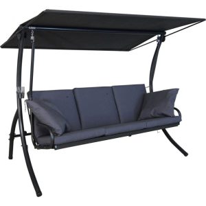 Angerer Freizeitmöbel GmbH Hollywoodschaukel 3-Sitzer Elegance Sun anthrazit Angerer Freizeitmöbel GmbH Hollywoodschaukel 3-Sitzer Elegance Sun anthrazit