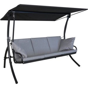 Angerer Freizeitmöbel GmbH Hollywoodschaukel 3-Sitzer Elegance Sun Granit Angerer Freizeitmöbel GmbH Hollywoodschaukel 3-Sitzer Elegance Sun Granit