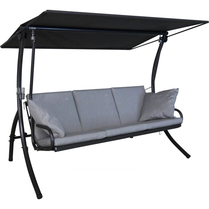 Angerer Freizeitmöbel GmbH  Hollywoodschaukel 3-Sitzer Elegance Sun Granit