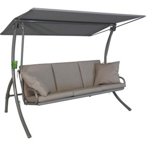 Angerer Freizeitmöbel GmbH Hollywoodschaukel 3-Sitzer Elegance Sun Taupe Angerer Freizeitmöbel GmbH Hollywoodschaukel 3-Sitzer Elegance Sun Taupe
