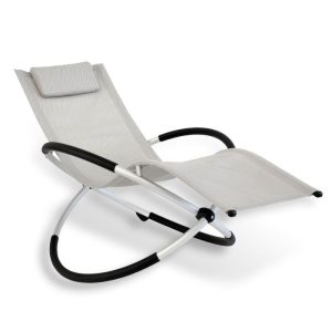 Leco Klappbare Gartenliege ergonomisch geformte Liegefläche Natur