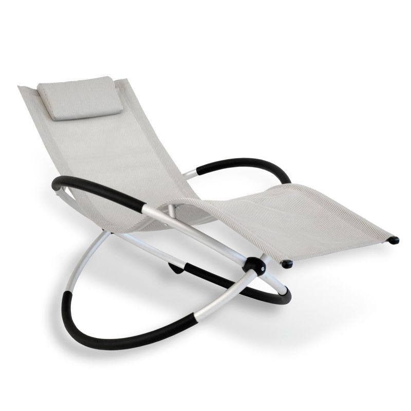 Leco Klappbare Gartenliege ergonomisch geformte Liegefläche Natur