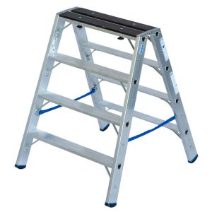 Krause STABILO STUFEN-DOPPELLEITER MIT HOLZAUFLAGE 2 x 4 STUFEN Krause STABILO STUFEN-DOPPELLEITER MIT HOLZAUFLAGE 2 x 4 STUFEN