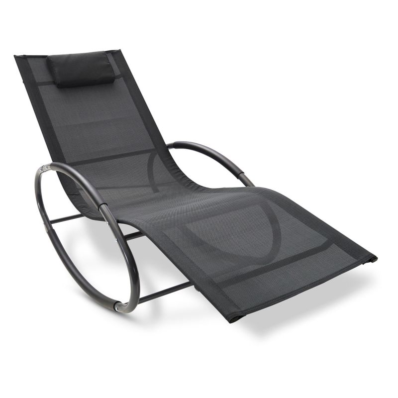 Leco Schaukel Gartenliege Schaukelstuhl Mila 178 x 64 x 78 cm Sonnenliege