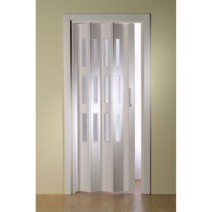 FORTE Kunststoff-Falttür Luciana B 88,5 x H 202 cm weiß 3 Fenster FORTE Kunststoff-Falttür Luciana B 88,5 x H 202 cm weiß 3 Fenster