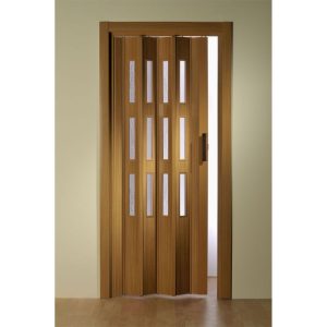 FORTE Kunststoff-Falttür Luciana B 88,5 x H 202 cm Buche 3 Fenster FORTE Kunststoff-Falttür Luciana B 88,5 x H 202 cm Buche 3 Fenster
