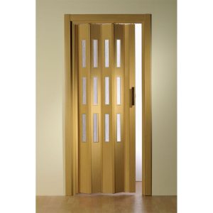 FORTE Kunststoff-Falttür Luciana B 88,5 x H 202 cm Eiche hell 3 Fenster FORTE Kunststoff-Falttür Luciana B 88,5 x H 202 cm Eiche hell 3 Fenster