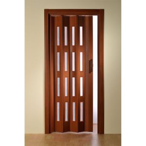 FORTE Kunststoff-Falttür Luciana B 88,5 x H 202 cm Mahagoni 4 Fenster FORTE Kunststoff-Falttür Luciana B 88,5 x H 202 cm Mahagoni 4 Fenster