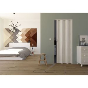 FORTE Kunststoff-Falttür Luciana B 88,5 x H 202 cm Eiche weiß 3 D FORTE Kunststoff-Falttür Luciana B 88,5 x H 202 cm Eiche weiß 3 D