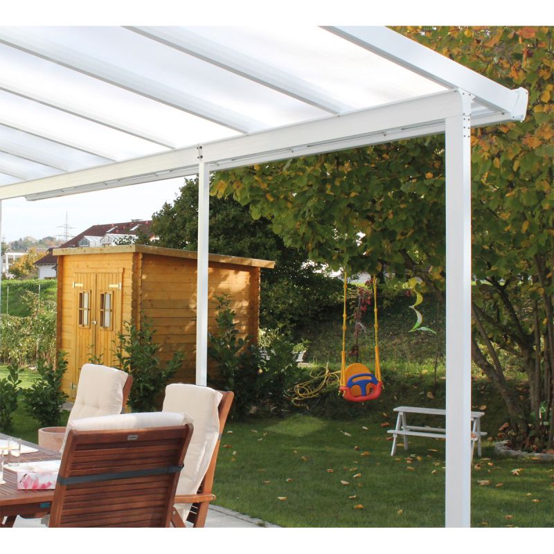 gutta Terrassenüberdachung Standard weiß 500 x 300 cm