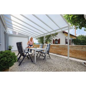 gutta Terrassenüberdachung Standard weiß 546 x 406 cm gutta Terrassenüberdachung Standard weiß 546 x 406 cm