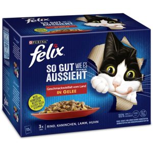 Felix „So gut wie es aussieht“ Gelee vom Land, 12x85g, Portionsbeutel Felix „So gut wie es aussieht“ Gelee vom Land, 12x85g, Portionsbeutel
