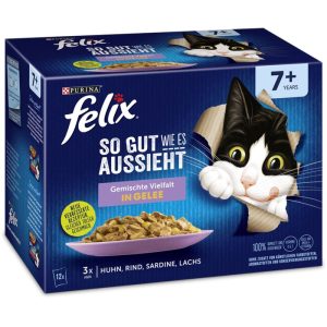 Felix „So gut wie es aussieht“ Senior, 12x85g, Portionsbeutel Felix „So gut wie es aussieht“ Senior, 12x85g, Portionsbeutel