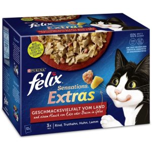 Felix „Sensation Extras“ vom Land, 12x85g, Portionsbeutel Felix „Sensation Extras“ vom Land, 12x85g, Portionsbeutel