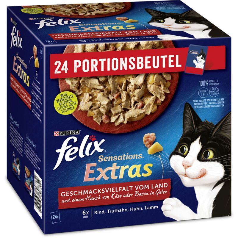 Felix „Sensation Extras“ vom Land, 24x85g, Portionsbeutel